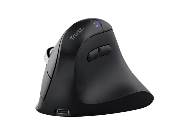 Ergonomische muis Trust hyperscrol Vyran draadloos zwart