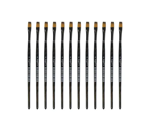 Penseel Kangaro Serie 341 plat Nr. 6 synthetisch doos 12 stuks