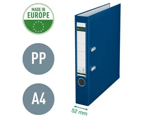 Ordner Leitz 1015 A4 50mm PP blauw - 5