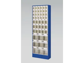 Transparante Magazijnbakken 48Bakken Abs-Kunststof Corpus Ral5010 - 2