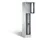 Lockerkast 1800x320x500mm 1x3 vakken Cilinderslot, Sokkel, RAL7021