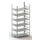 Schroefstelling Basisveld Ral7035 1850x1004x604mm 6legborden 80kg