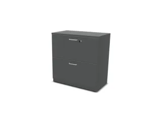 Hangmappenkast Hxbxd 740x800x445mm 3 Laden Ms-Donkergrijs - 1
