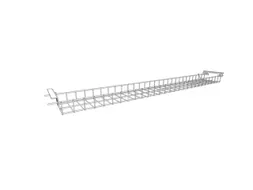 kabelbak,v. bureau,HxBxD 70x2000x160mm,v. tafel B 2000mm,zilverkleurig