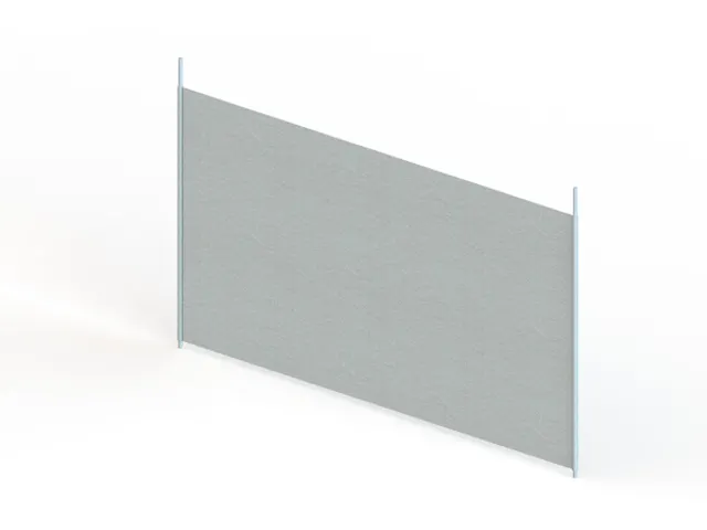 scheidingsplaat,v. inhaakstelling,HxD 400x600mm,doorgaand,staal