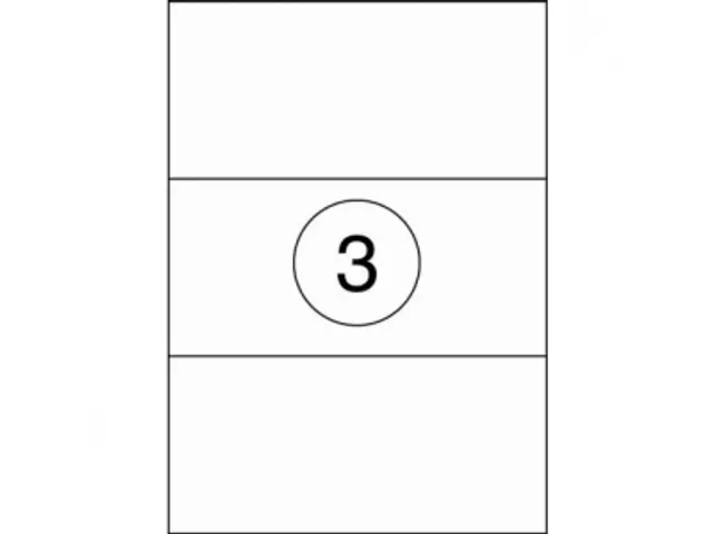 Etiket Premium 210x99mm Wit XL Pack 1000 Vel