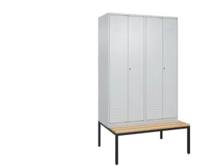 locker voor scheiding van kleding,HxBxD 2120x1200x815mm,4vak - 1