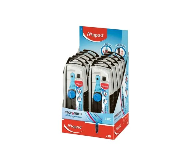 Passer Maped Stop&Safe 3delig display à 10 stuks assorti