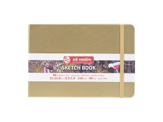 Schetsboek Talens Art Creation 80 witte vellen 140gr 210x150mm witgoud - 2
