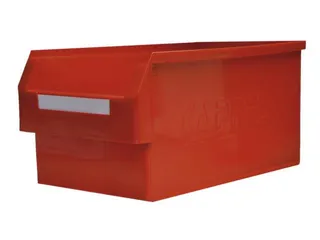 Magazijnbakken Pe Hxbxd 250X300X500/450Mm Rood - 1