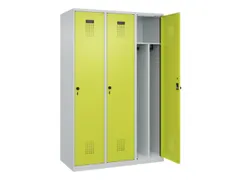 locker voor scheiding van kleding,HxBxD 1850x1200x500mm,3vak