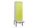 locker voor scheiding van kleding,HxBxD 2120x600x815mm,2vak