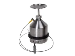 plunjerkan,m. dompelbord,m. aardaansluiting,RVS,1l,HxØ 258x132mm