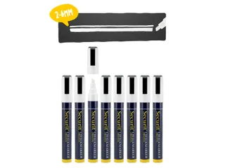 Krijtstift Securit SMA-510 Schuin 2-6mm Wit 8 Stuks - 7