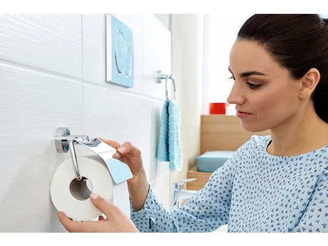 Toiletrolhouder Tesa Smooz 40315 met deksel