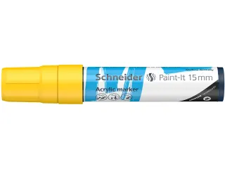 Acrylmarker Schneider Paint-It 330 15mm geel - 1