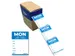Etiket Avery HACCP maandag blauw 40x56mm 500 stuks