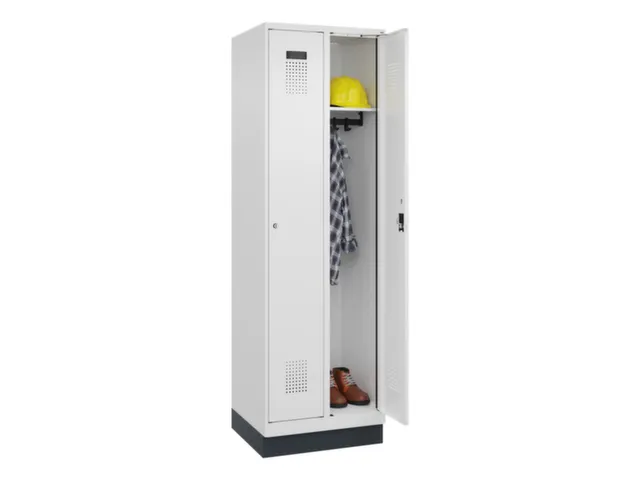 locker,HxBxD 1950x600x500mm,2vak,vak B 300mm,cil.-slot,sokkel