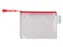 Opbergtas Tarifold met rits 160x110mm PVC rood