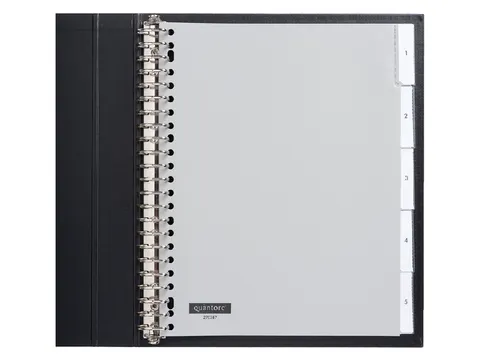 Tabblad Quantore A4 23-Gaats Pp 5-Delig Venster Breed Grijs