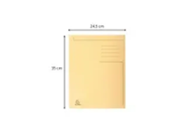 OUTLET Dossiermap bedrukt 3 kleppen Folio creme, 280 g/m², gerecyclee