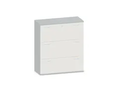 hangmappenkast 1150x1000x430mm 3hangmappenframes Onyx+ Lichtgrijs