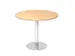 vergadertafel,HxØ 745x1000mm,rond,schotelvoet chroom,ronde buis