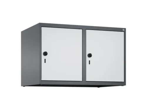 opzetkast,v. locker,2vak.,vak B 400mm,HxBxD 500x800x500mm,vleugeldeur
