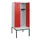 locker met bank,HxBxD 1950x800x815mm,2vak,vak B 400mm,cilinderslot