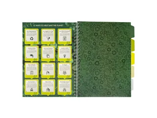 Projectboek Pukka Pad Recycled A4 lijn 5-tabs 4-gaats 200 pagina's 80g - 5