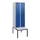 locker met bank,HxBxD 1950x600x815mm,2vak,vak B 300mm,cil.-slot