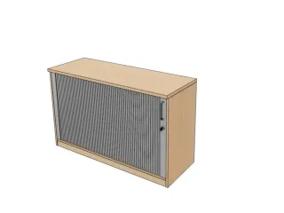 jaloeziedeurkast,HxBxD 720x1200x445mm,1xhouten vloer,1,5 OH,NE-esdoorn - 1