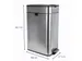 9504094 Afvalbak +voetpedaal MAULwing 40L edelstaal 45.6x27.7x66.7cm