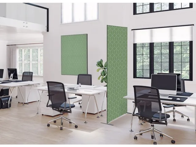 Wanddecoratie Textiel Set 40x40cm Hexagon Groen