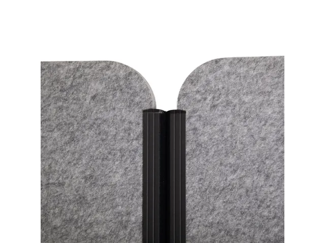 Cloison acoustique MAULconnecto 100x180cm Gris Mobile Cadre Anthracite