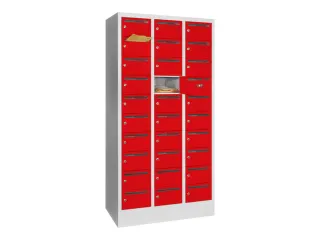 Postsorteerkast 1850x930x500mm 3x10 Vakken Ral7035 Front Ral3000 - 1