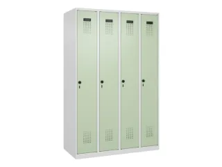 locker,HxBxD 1850x1200x500mm,4vak,vak B 300mm,draaigrendel - 3