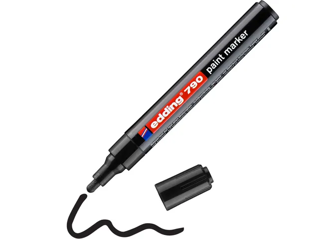 Paintmarker edding 790 alcoholbasis 2-3mm zwart