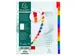 Tabblad Karton 160 Gram A4 + index 12 tabs wit