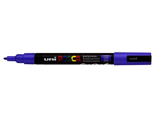 Verfstift Posca PC3M Fijne punt 0,9-1,3mm Lila
