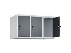 opzetkast,v. locker,3vak.,vak B 300mm,HxBxD 500x900x500mm,draaigrendel