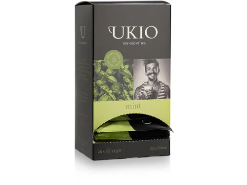 Ukio thee Mint Herbal infusion 20 piramidezakjes individueel verpakt