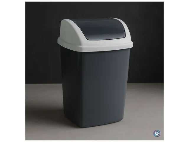 9520587 Afvalbak MAULswing 5L kunststof 20x16x29cm donkergrijs