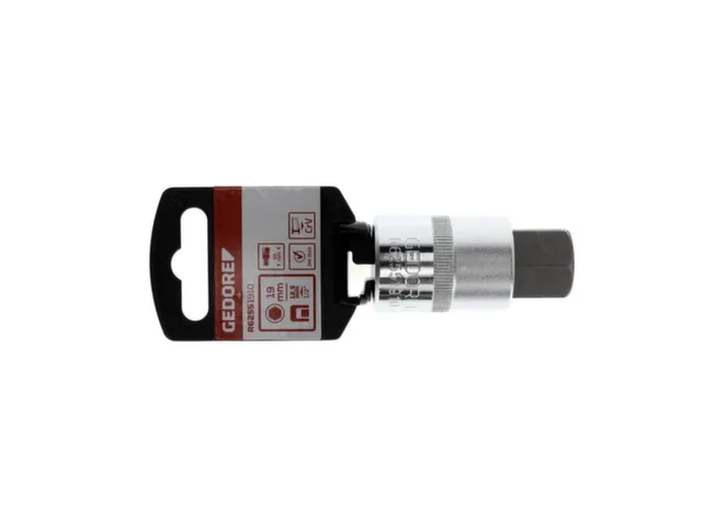 GEDORE RED R62551910 Schroevendraaierbit 1/2 inch 19mm lengte 55mm