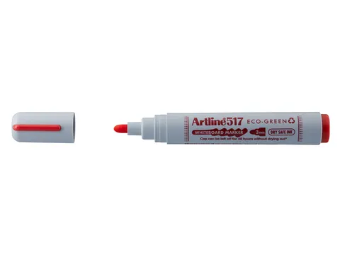 Whiteboardmarker Artline 517 Eco Dry Safe rond medium rood