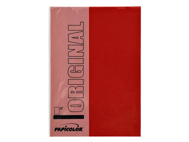 Kopieerpapier Papicolor A4 100gr 12 vel rood