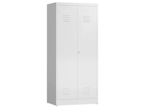 garderobekast 1800x800x500mm 2vak klink RAL9003
