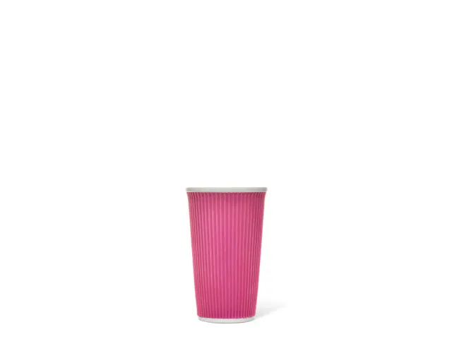 Beker porselein Les Artistes Paris 450ml siliconen grip ribbel Roze