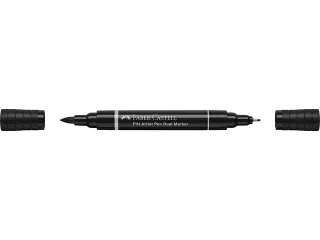 Tekenstift Faber-Castell Pitt Artist Pen duo marker 199 zwart - 3