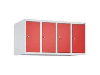 opzetkast,v. locker,4vak.,vak B 250mm,HxBxD 500x1000x500mm,vleugeldeur - 1